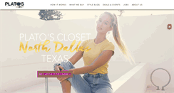 Desktop Screenshot of platosclosetdallas.com