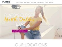 Tablet Screenshot of platosclosetdallas.com
